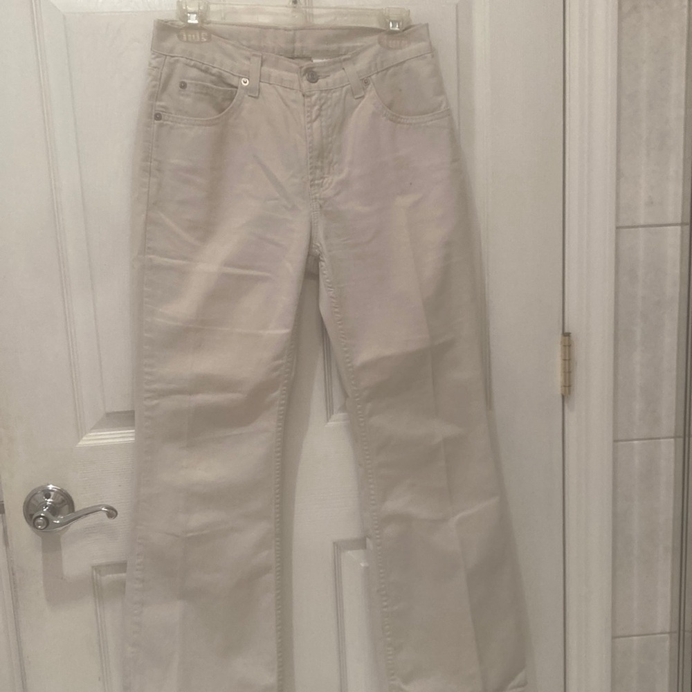 GAP Vintage 90s Y2K Beige Flare Chino Khaki Pants